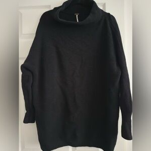 Free People Ottoman Slouchy Tunic (Black, Size Small)